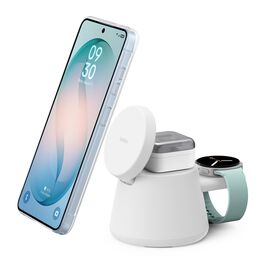 Modular Charging Dock with Qi2 25W, White, hi-res