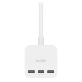 3-Outlet Power Cube with 5-Foot Cord and USB-A Ports, , hi-res