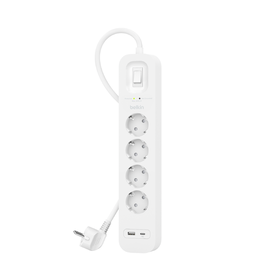 Belkin Connect Regleta con Protección contra Sobretensiones de 8 Enchufes  USB-C y USB, PcComponente