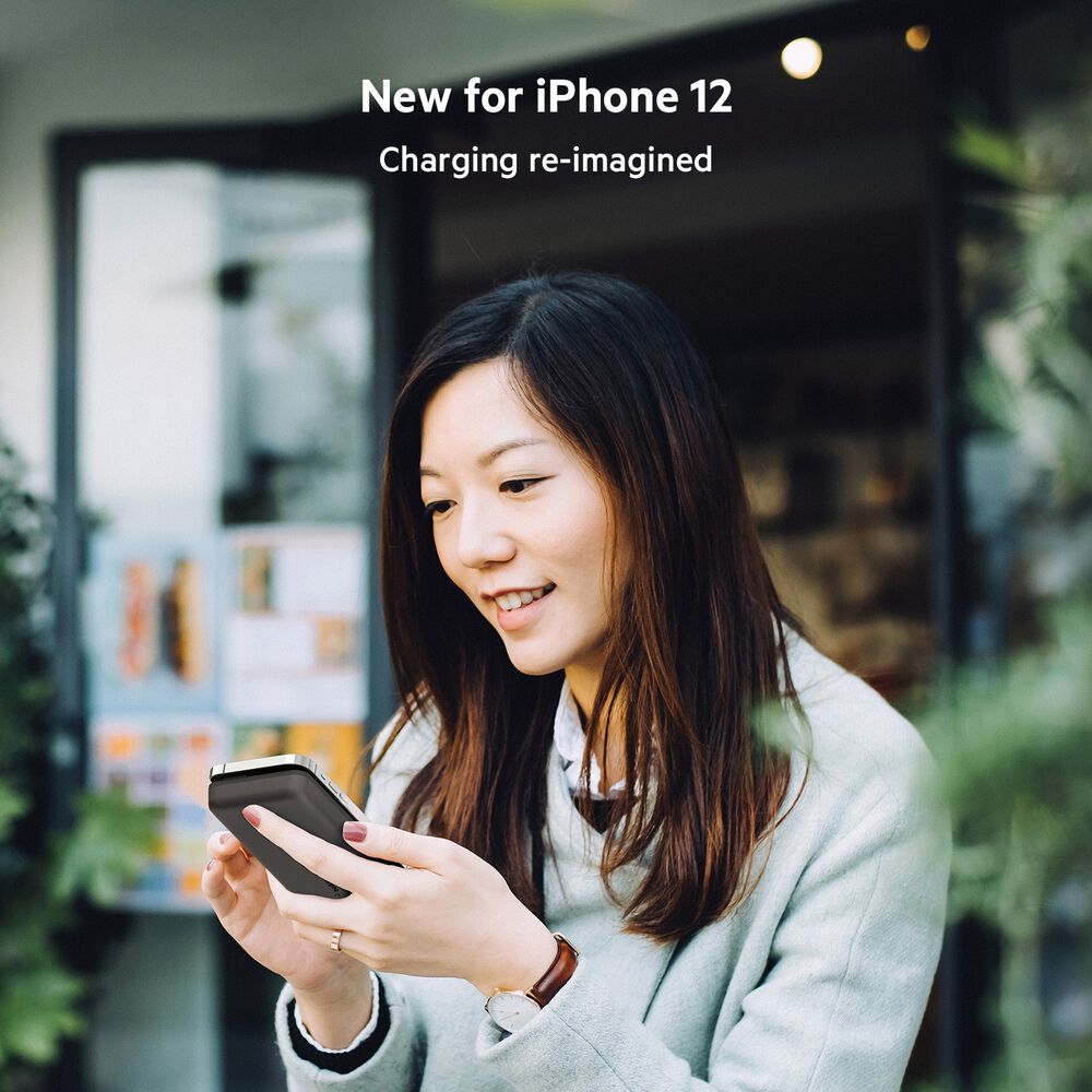 Magnetic Portable Wireless Charger 10K, Black, hi-res