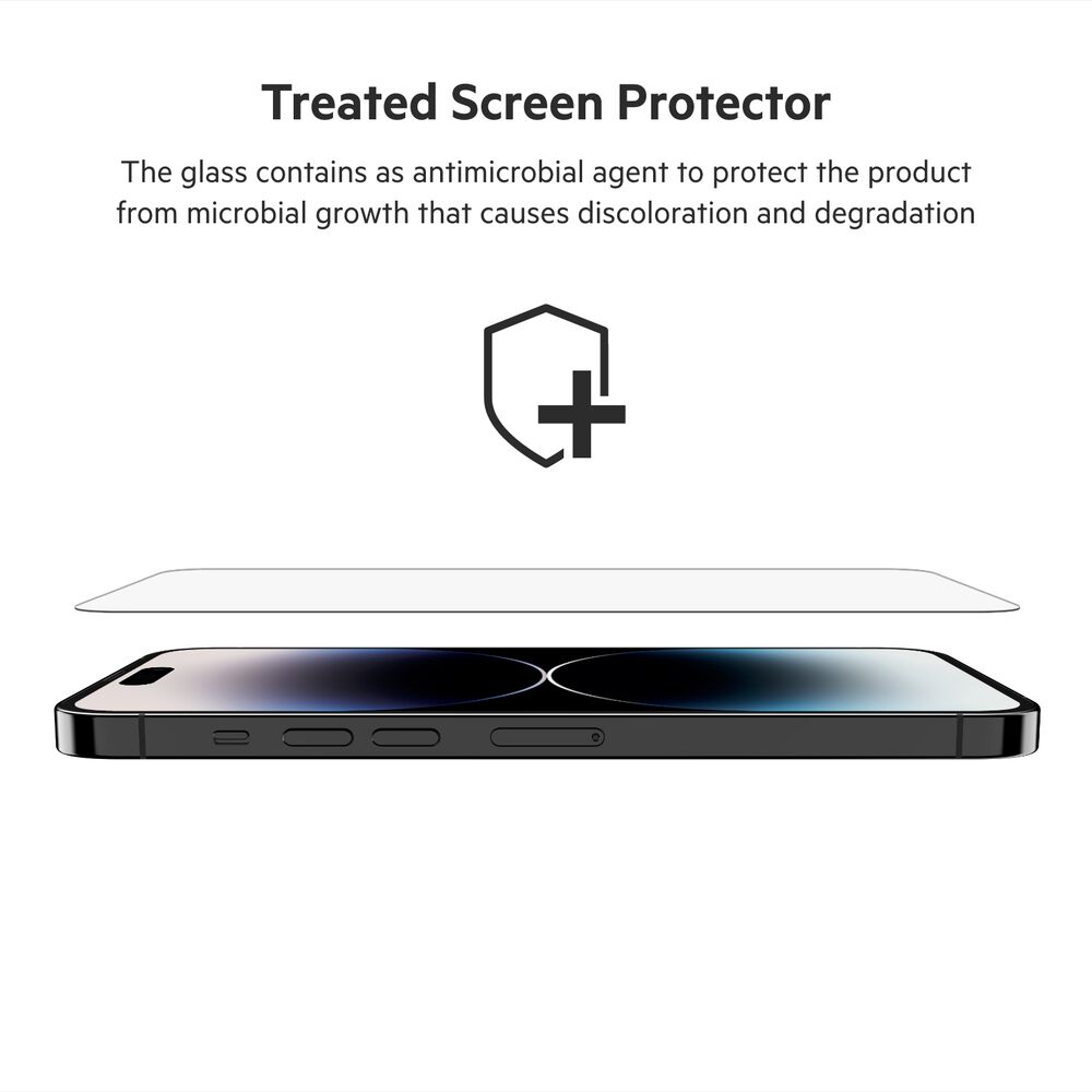 TemperedGlass Treated Screen Protector for iPhone 14 Pro Max, , hi-res