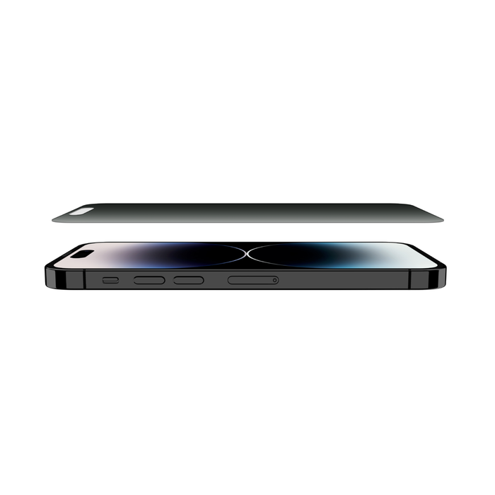 ScreenForce TemperedGlass Privacy Treated Screen Protector for iPhone 14 Pro Belkin