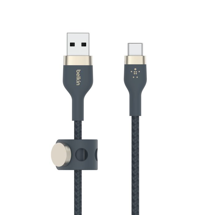 USB-A to USB-C Cable 15W, Blue, hi-res