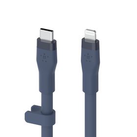 Cable USB-C con conector Lightning, Azul, hi-res