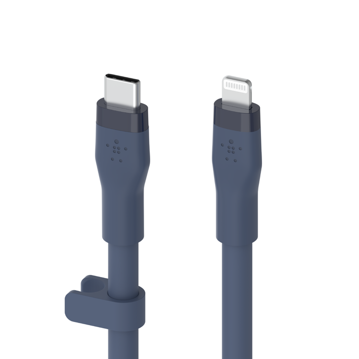 Cable USB-C con conector Lightning, Azul, hi-res