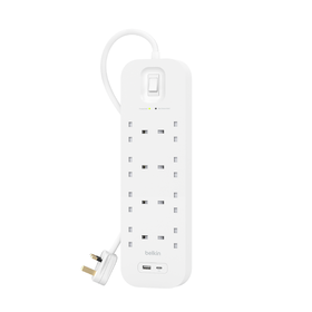 Surge Protector with USB-C and USB-A Ports (8 Outlet with 1 USB-C & 1 USB-A)