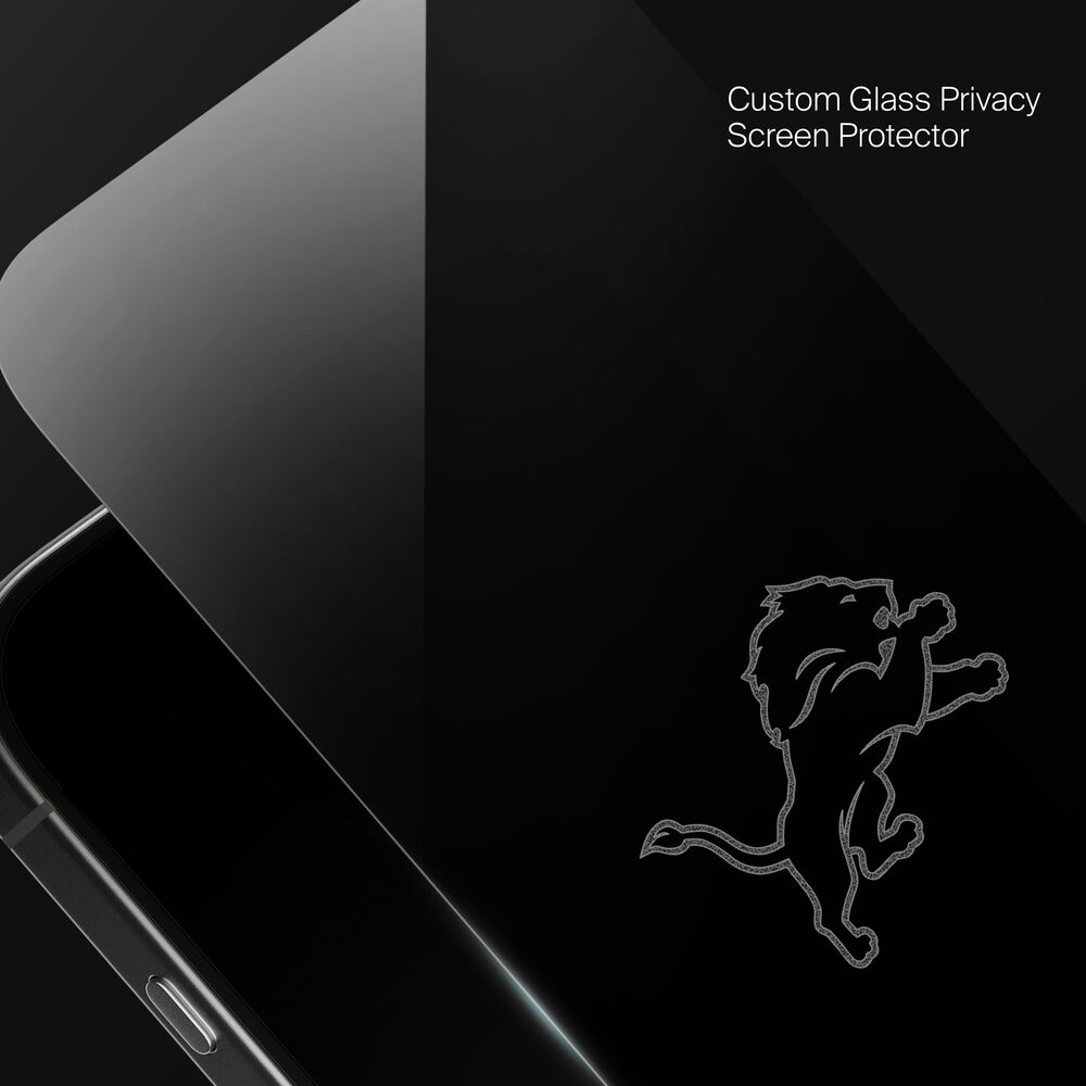 Detroit Lions Custom Glass Screen Protector, , hi-res