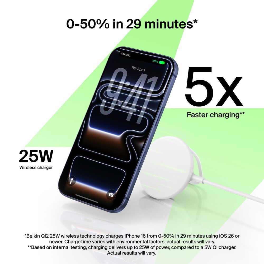 Magnetic Charger with Qi2 25W, , hi-res