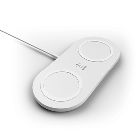 15W Dual Wireless Charging Pads, White, hi-res