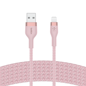 USB-A Cable with Lightning Connector, Pink, hi-res