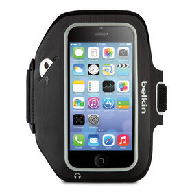 Sport-Fit Plus Armband for iPhone 5/5s and 5c, Blacktop/Overcast, hi-res