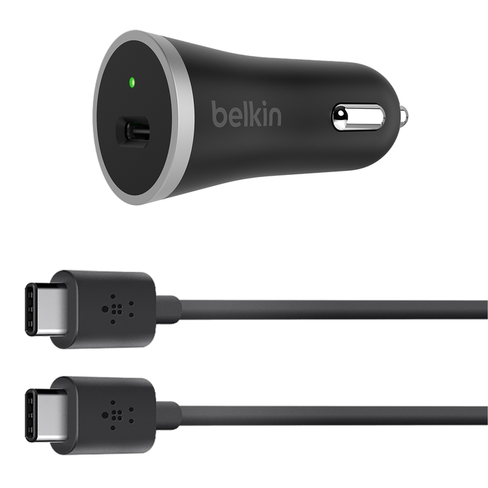 Belkin USB-C Car Charger + USB-C Cable