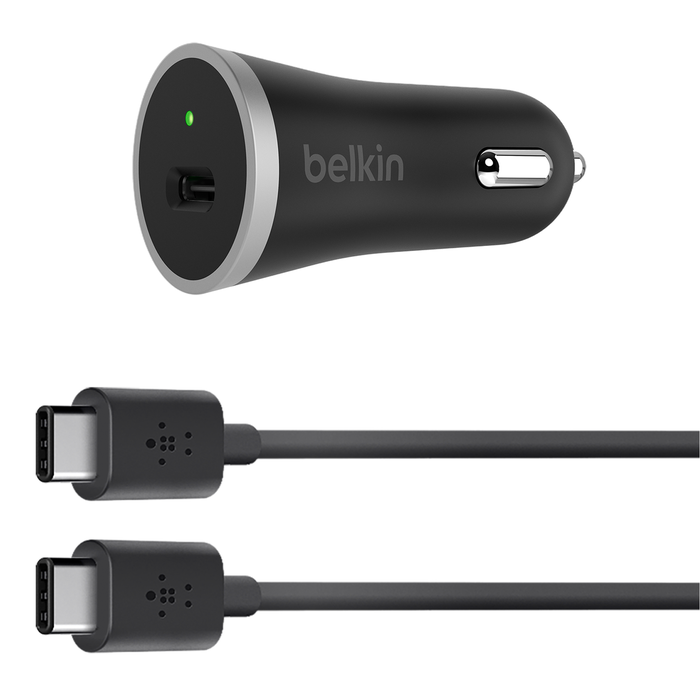 USB-C™ 車用充電器 + USB-C 線纜 (USB Type-C™), Black, hi-res