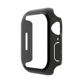 TemperedCurve 2 合 1 抗菌 Apple Watch Series 8 / 7 屏幕保護貼配備保護外框, Black, hi-res