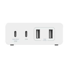 4-Port-GaN-Ladegerät (108 Watt), Weiß, hi-res