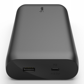USB-C PD Power Bank 20K, Black, hi-res