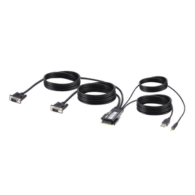 Modular VGA Dual-Head Host Cable 6 ft., Black, hi-res