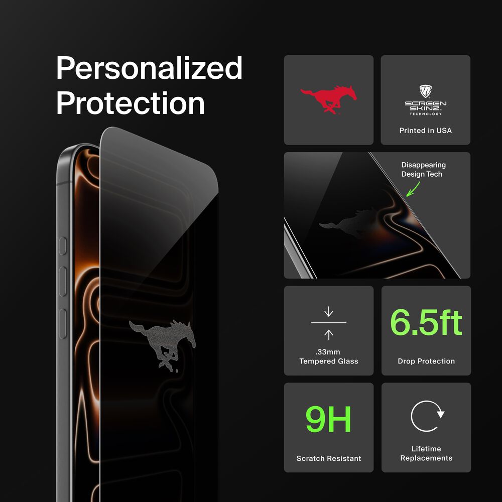 Southern Methodist University Custom Glass Screen Protector, , hi-res