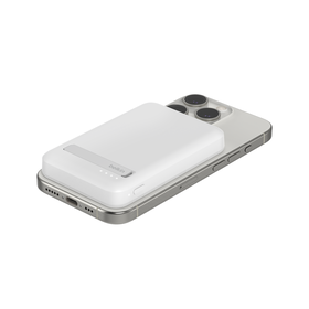 Magnetic Power Bank with Qi2 15W 5K, 白, hi-res