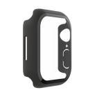 TemperedCurve 2-in-1 Treated Screen Protector + Bumper for Apple Watch Series 7, Black, hi-res