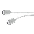MIXIT↑™ Metallic USB-C™ to USB-C Charge Cable (USB Type-C™), Silver, hi-res