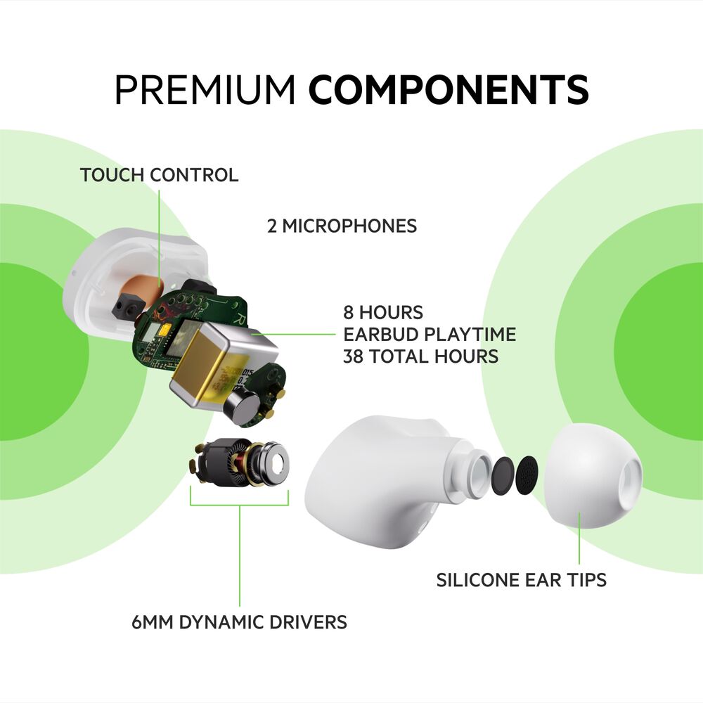 True Wireless Earbuds, White, hi-res