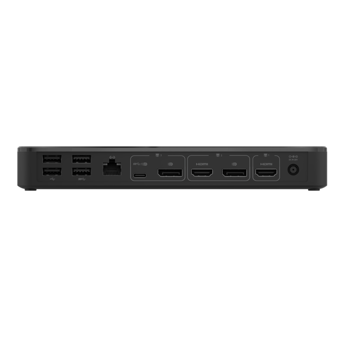 Estación de acoplamiento USB-C, 14 puertos, USB-C de 65 W (con la certificación Works With Chromebook), Negro, hi-res
