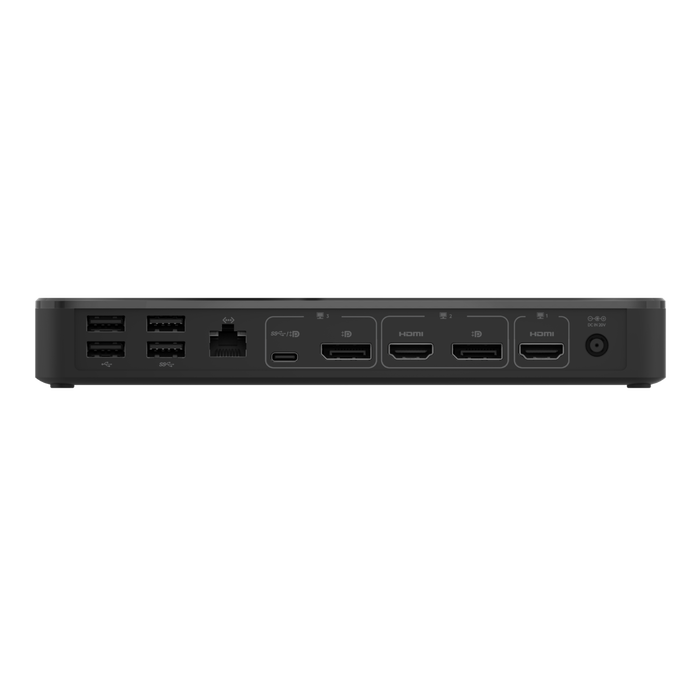 Estación de acoplamiento USB-C, 14 puertos, USB-C de 65 W (con la certificación Works With Chromebook), Black, hi-res