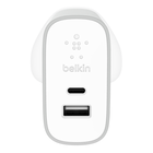 27W USB-C + USB-A Wall Charger, Silver, hi-res