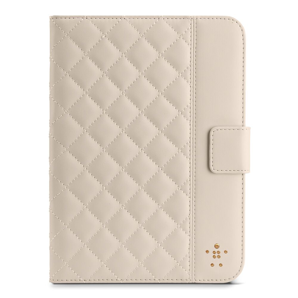 Quilted Cover with Stand for iPad mini and iPad mini with Retina display, Cream, hi-res
