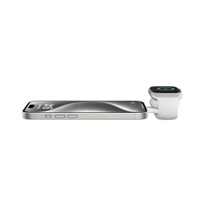 3-in-1 Magnetic Wireless Charging Pad with Qi2 15W, White, hi-res