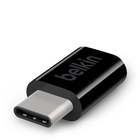 USB-C to Micro USB Adapter (USB Type-C), Black, hi-res