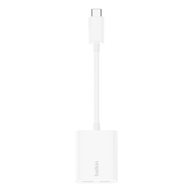 USB-C Audio + Charge Adapter, Black, hi-res