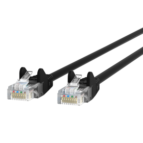 RJ45 CAT-5e Patch Cable, Snagless Molded Black 01, , hi-res