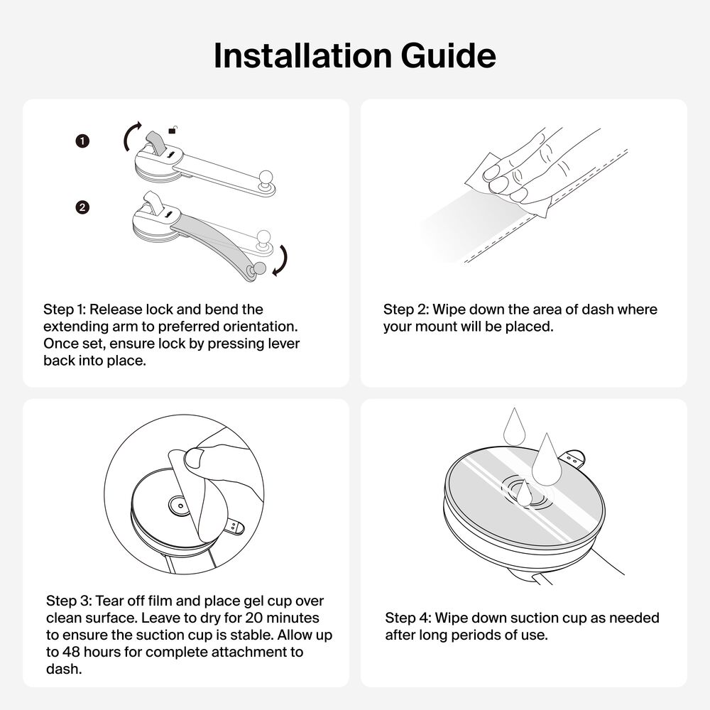 Magnetic Wireless Charging Car Dash Mount, , hi-res