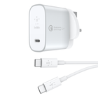 BOOST↑CHARGE USB-C Wall Charger + Cable with Quick Charge 4+, Silver, hi-res