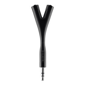 Speaker and Headphone Splitter, Black, hi-res