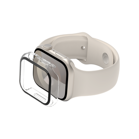 Antimikrobieller TemperedCurve 2-in-1-Displayschutz mit Schutzrand für die Apple Watch Series 9/8/7/6/5/4
