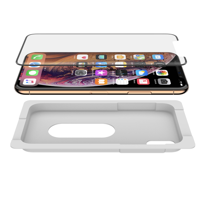 TemperedCurve Screen Protector for iPhone XS Max, Black, hi-res