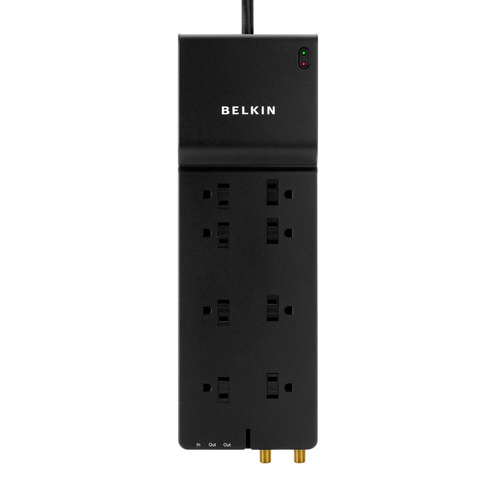 8 Outlet Home/Office Surge Protector with coxial protection, , hi-res