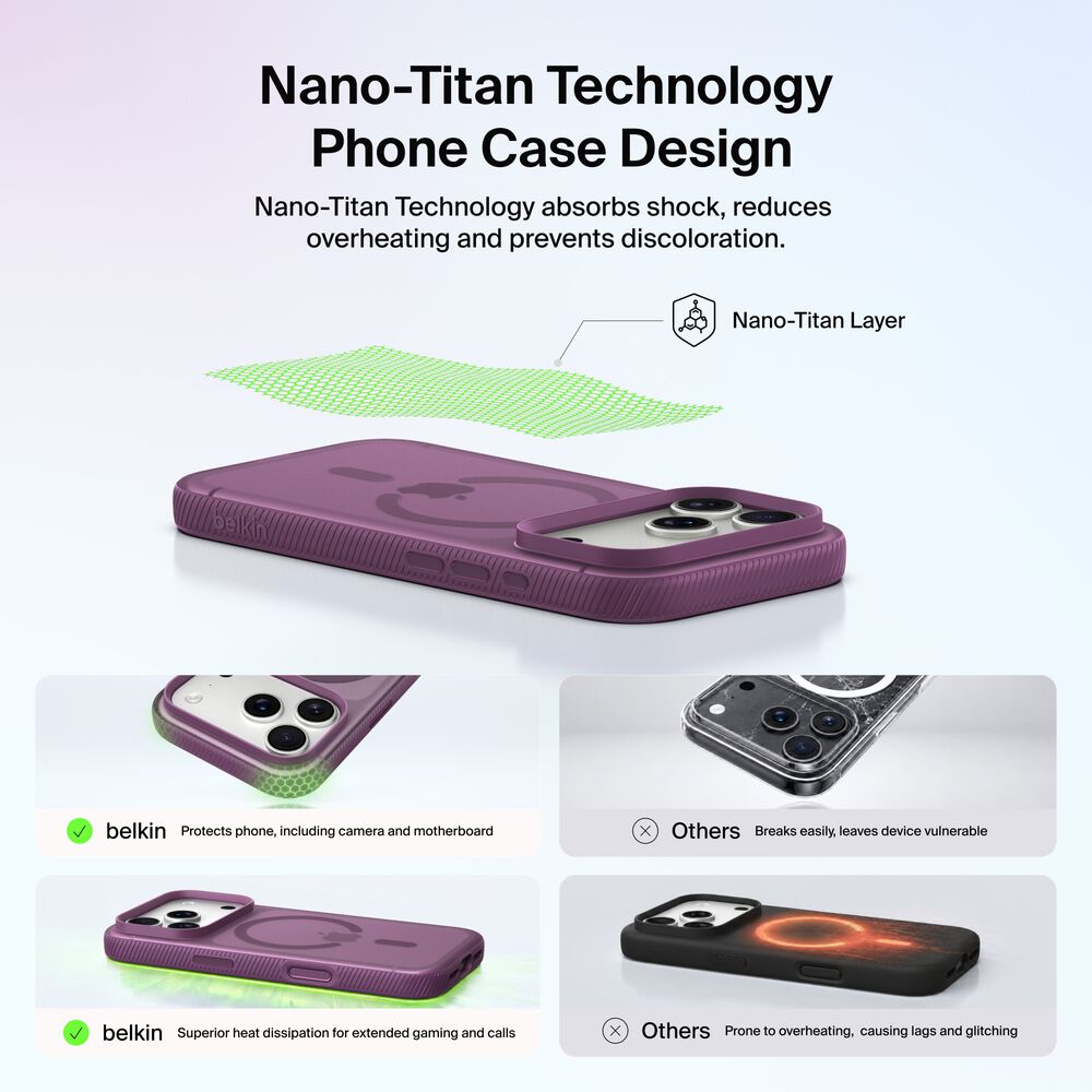Grip Series Case for iPhone 18 Pro / iPhone 17 Pro, Burgundy, hi-res