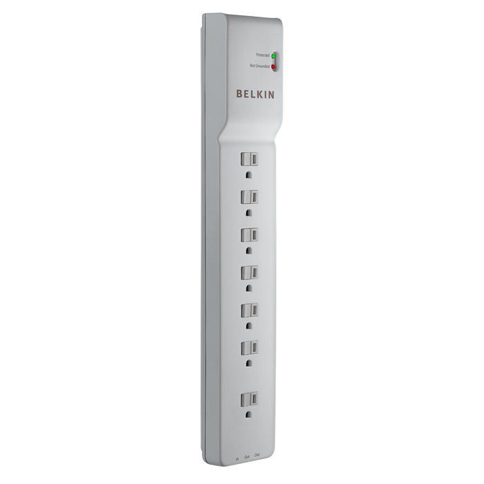 7 Outlet Home/Office Surge Protector extended cord, , hi-res