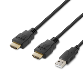 Modular HDMI Dual-Head Host Cable 6 ft., Zwart, hi-res