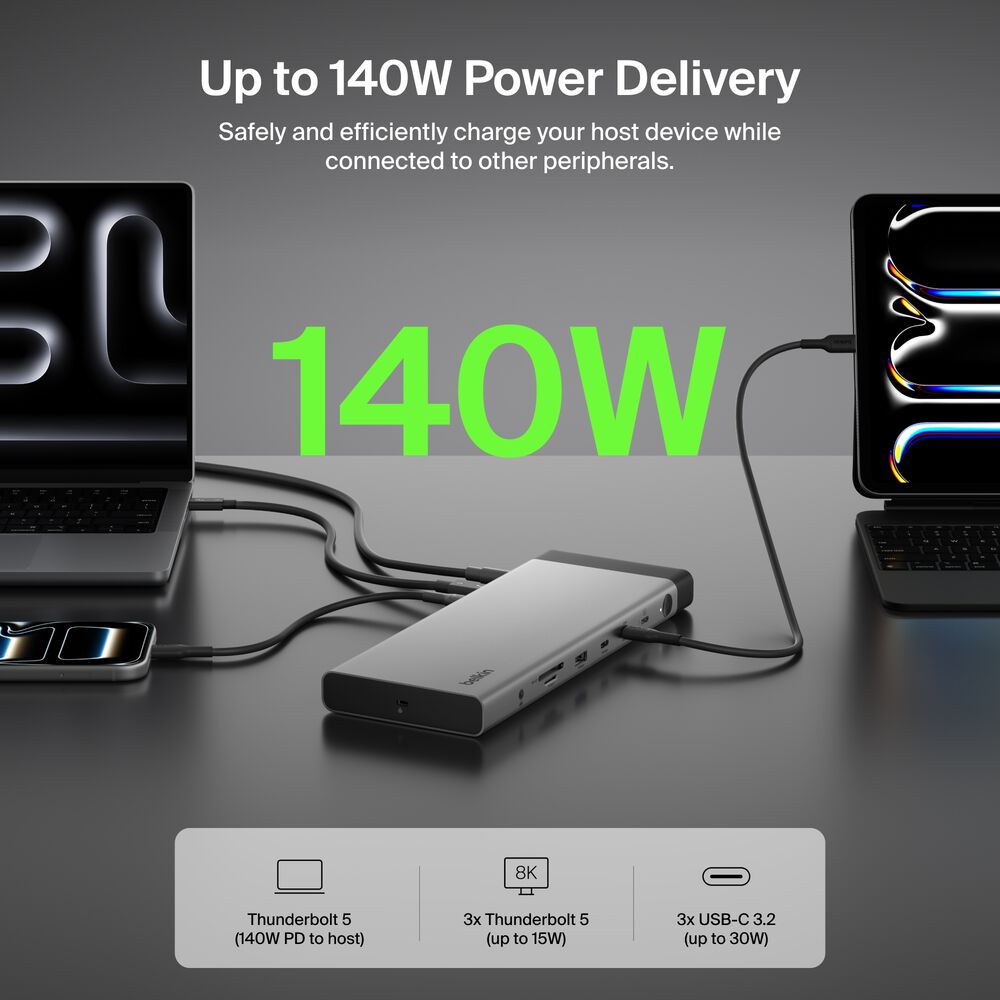 Thunderbolt 5 Dock, Gray, hi-res