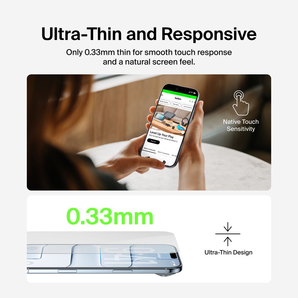 TemperedGlass Screen Protector for iPhone Air, , hi-res