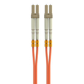 Fiber Optic Cable; Orange Multimode LC/LC Duplex, 50/125 OM2
