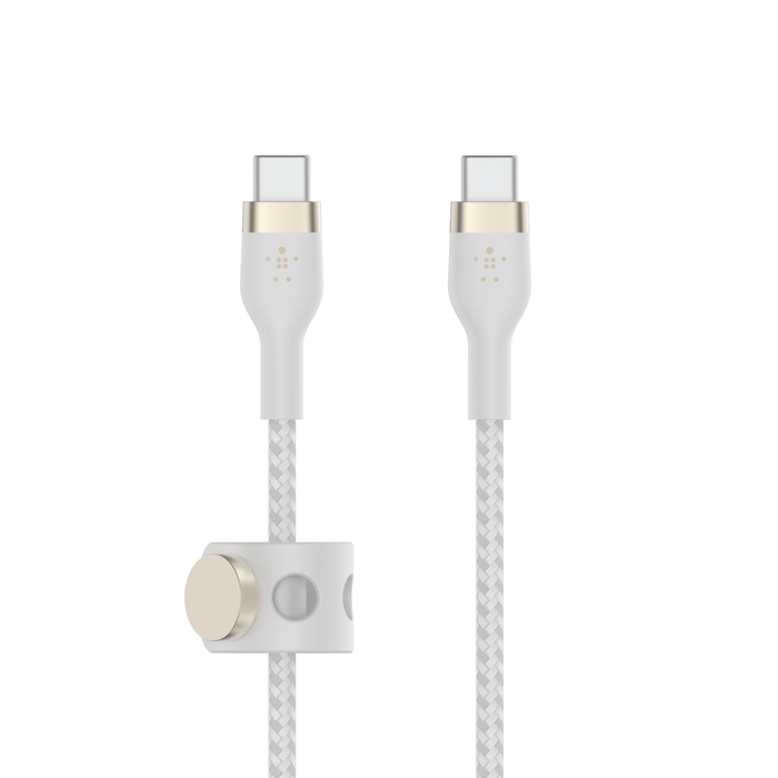 USB-C to USB-C Cable, White, hi-res