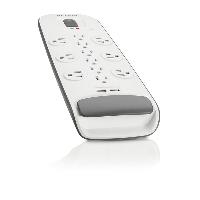 12 Outlet Surge Protector with USB Charging, , hi-res