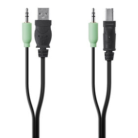 TAA USB/AUD SKVM CBL, USB A/B, 3.5mm AUDIO