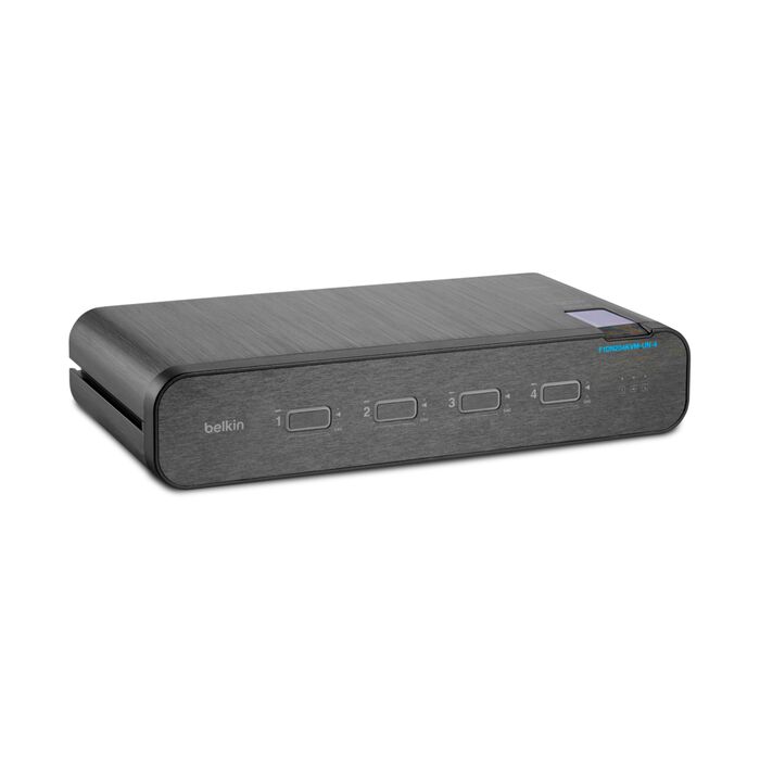Universal Secure KVM Switch, 4-Port Dual Head w/ CAC | Belkin AU